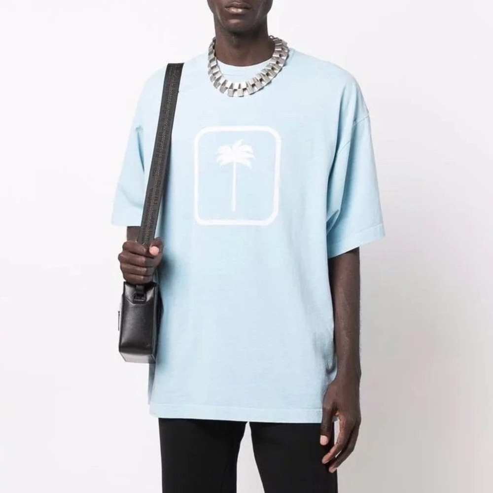 Palm Angels PXP Tonal Palm Tree-print T-shirt